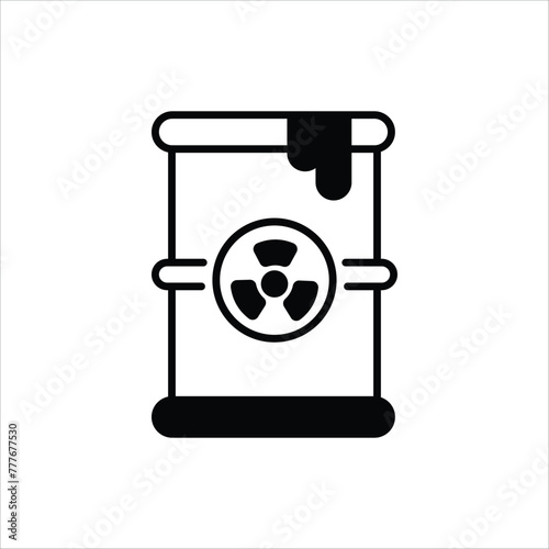 Toxic Waste Icon editable stock vector icon