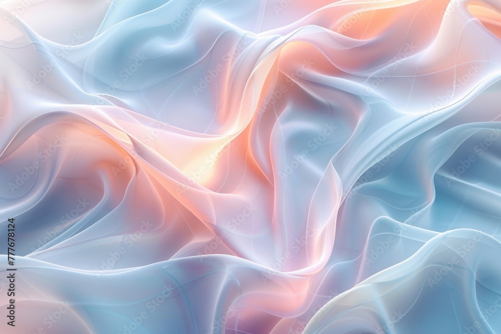 Obraz premium Abstract Blue and Orange background with waves