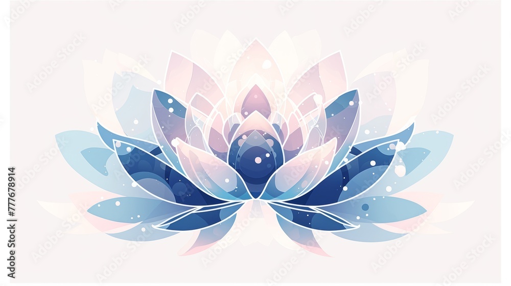 Affirmation Card with Lotus Flower Illustration Generative AI Affirmation Card with Lotus Flower Illustration Generative AI