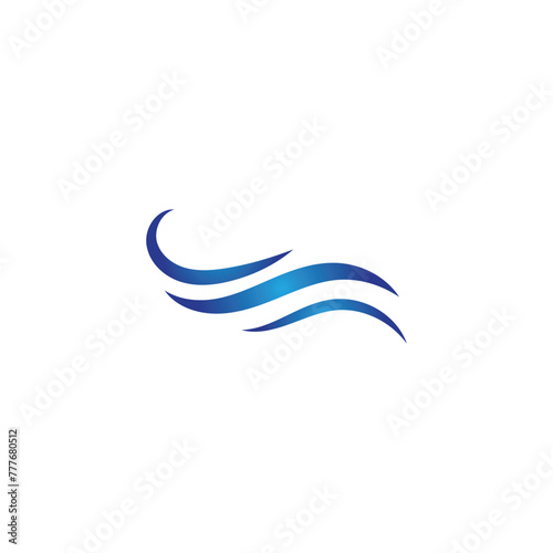 Water wave logo Template