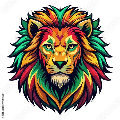 lion, head, tiger, animal, tattoo, vector, wild, cat, 