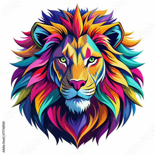 lion  head  tiger  animal  tattoo  vector  wild  cat  