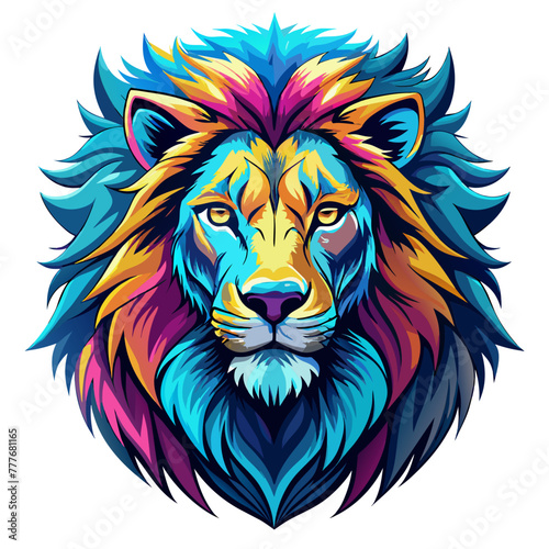 lion, head, tiger, animal, tattoo, vector, wild, cat, 