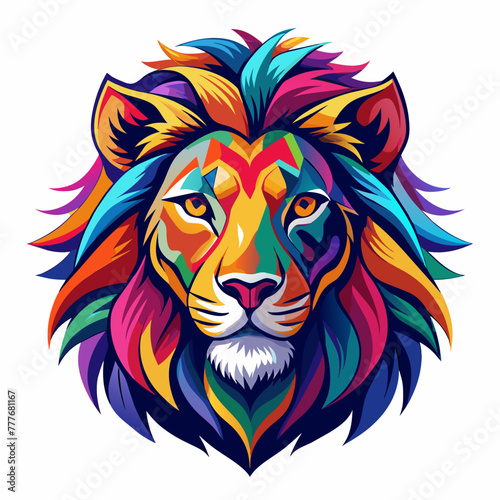 lion, head, tiger, animal, tattoo, vector, wild, cat, 