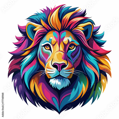 lion  head  tiger  animal  tattoo  vector  wild  cat  