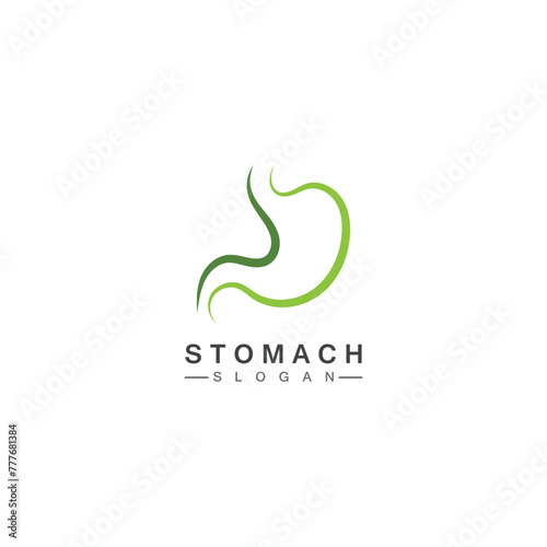 Stomach Logo vector illustration design - creative Gastroenterology Healthy Logo element icon, Stomach healthcare icon vector template