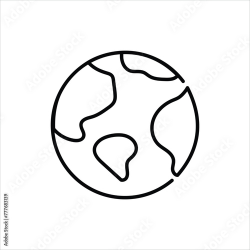 Earth  Icon editable stock vector icon © vector squad