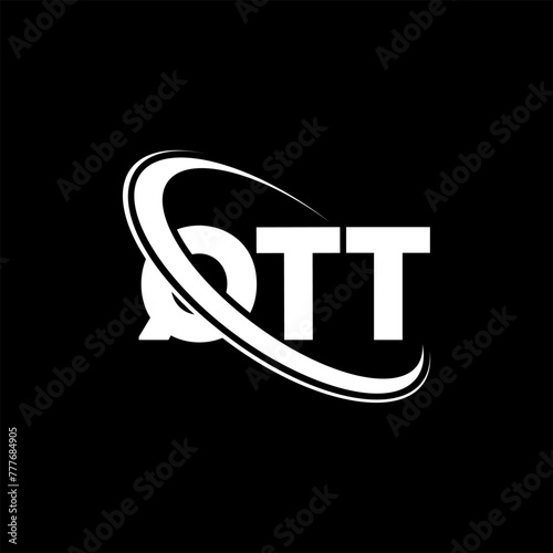 QTT logo. QTT letter. QTT letter logo design. Initials QTT logo linked with circle and uppercase monogram logo. QTT typography for technology, business and real estate brand.