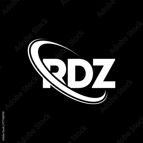 RDZ logo. RDZ letter. RDZ letter logo design. Initials RDZ logo linked with circle and uppercase monogram logo. RDZ typography for technology, business and real estate brand. photo