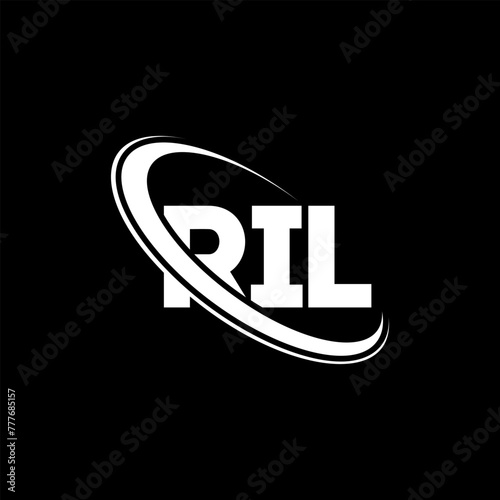 RIL logo. RIL letter. RIL letter logo design. Initials RIL logo linked with circle and uppercase monogram logo. RIL typography for technology, business and real estate brand.