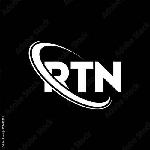 RTN logo. RTN letter. RTN letter logo design. Initials RTN logo linked with circle and uppercase monogram logo. RTN typography for technology, business and real estate brand.