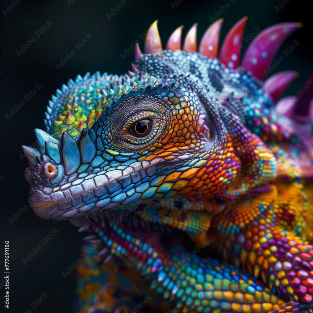 Fototapeta premium Game character hybrid animal colorful