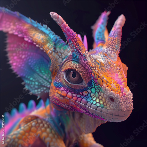 Game character hybrid animal colorful