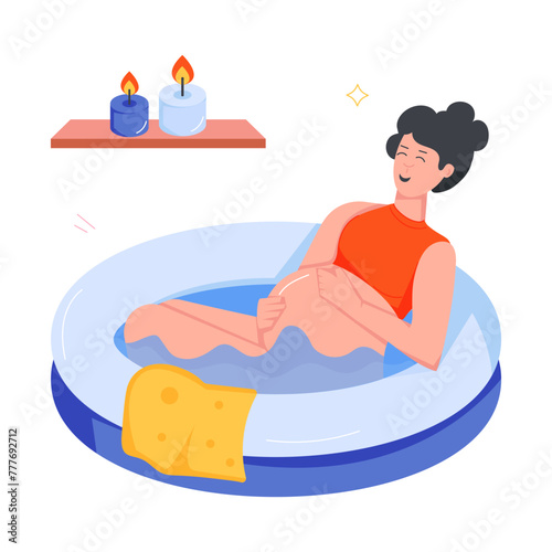  Prenatal Routine Flat Icons 
