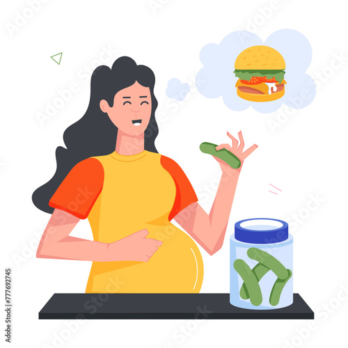  Prenatal Routine Flat Icons 
