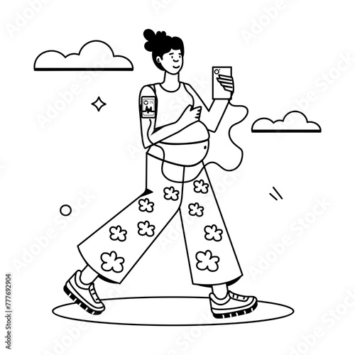 Prenatal Routine Flat Icons 

