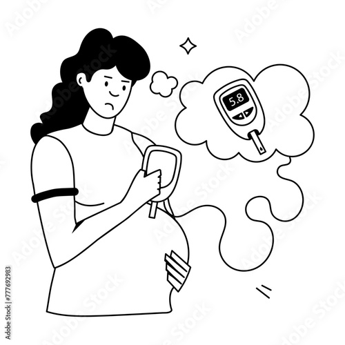 Pregnancy Routine Flat Icons 