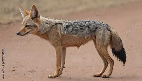 A-Jackal-With-Its-Fur-Matted-From-A-Recent-Rain- 2