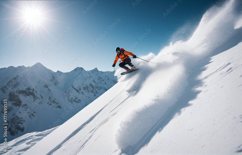 Snowboarding, extreme sport background with adventure mood and tone collection of extreme sport motivation, outdoors activities lifestyle concept