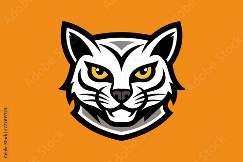 t shirt design for cat  bold line art  illustration  sticker