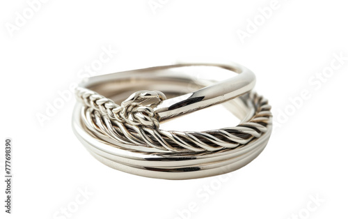 Stackable Rings On Transparent Background.