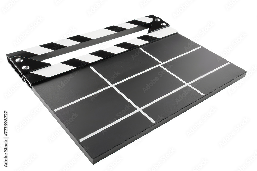 Fototapeta premium Clapper board isolated on white background