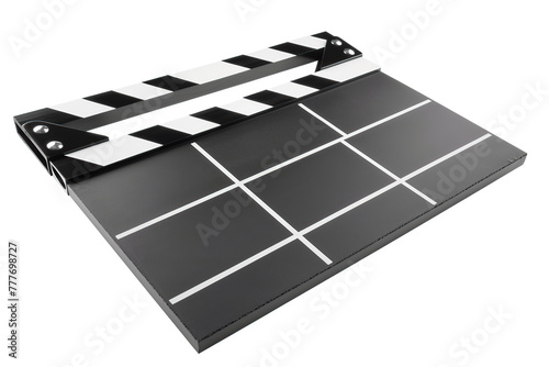 Clapper board isolated on white background