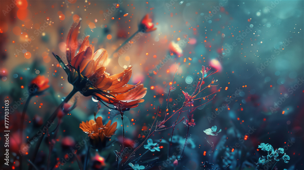 Flowery background.