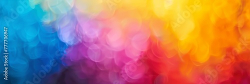 Abstract colorful background with blurred rainbow colors, grainy texture and grain filter effect for creative design Generative AI