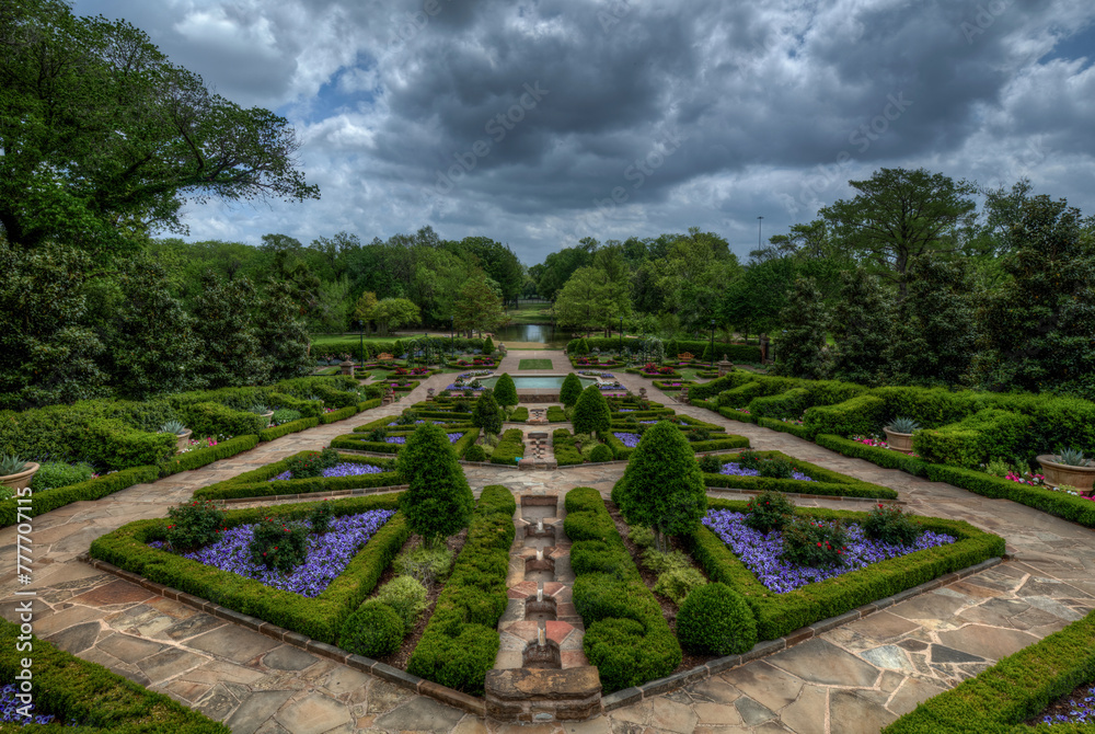 Stormy Skies Over A Botanical Garden Stormy Skies Over A Botanical Garden