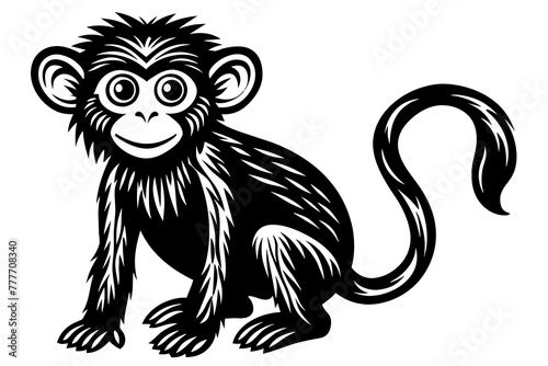 monkey silhouette vector illustration