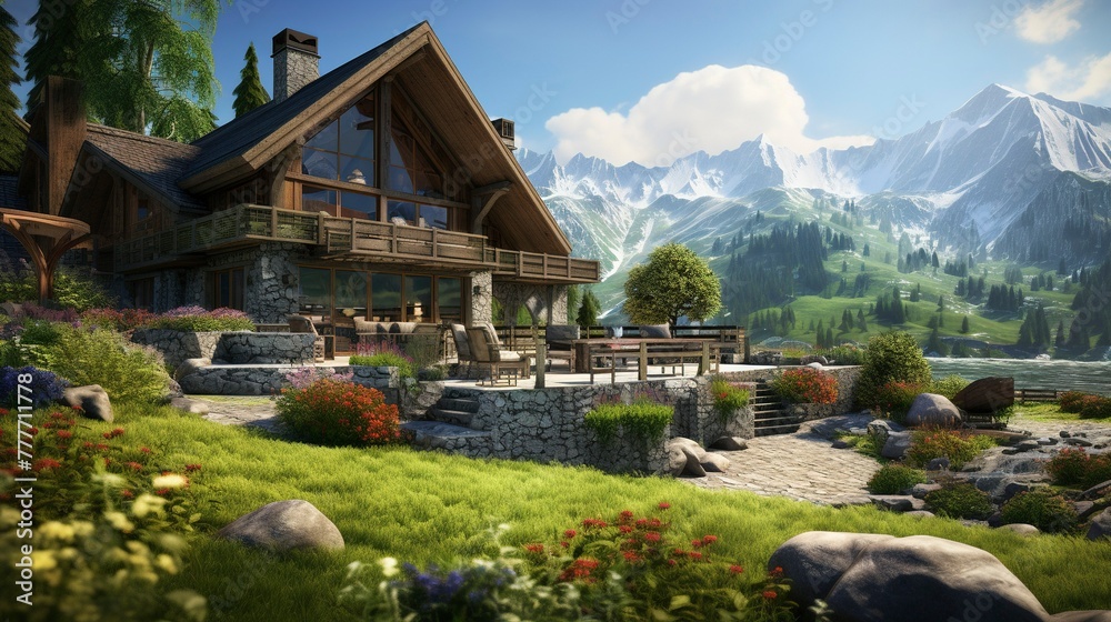 A photo of a Chalet Home in Harmony with Nature