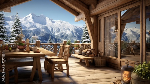 A photo of a Chalet in Soft Natural Light