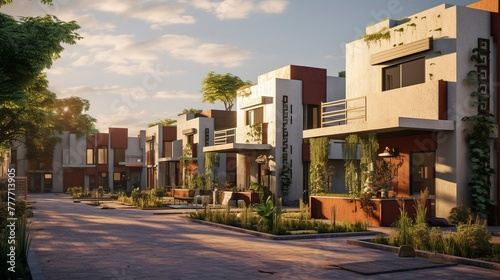 A photo of a Co-housing Community © Xfinity Stock