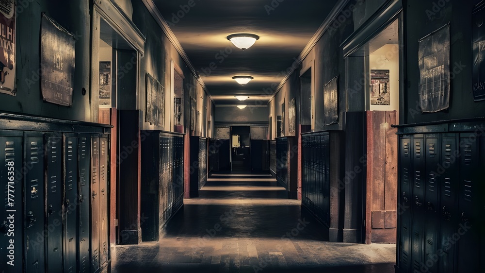 Naklejka premium Hallways in Schools