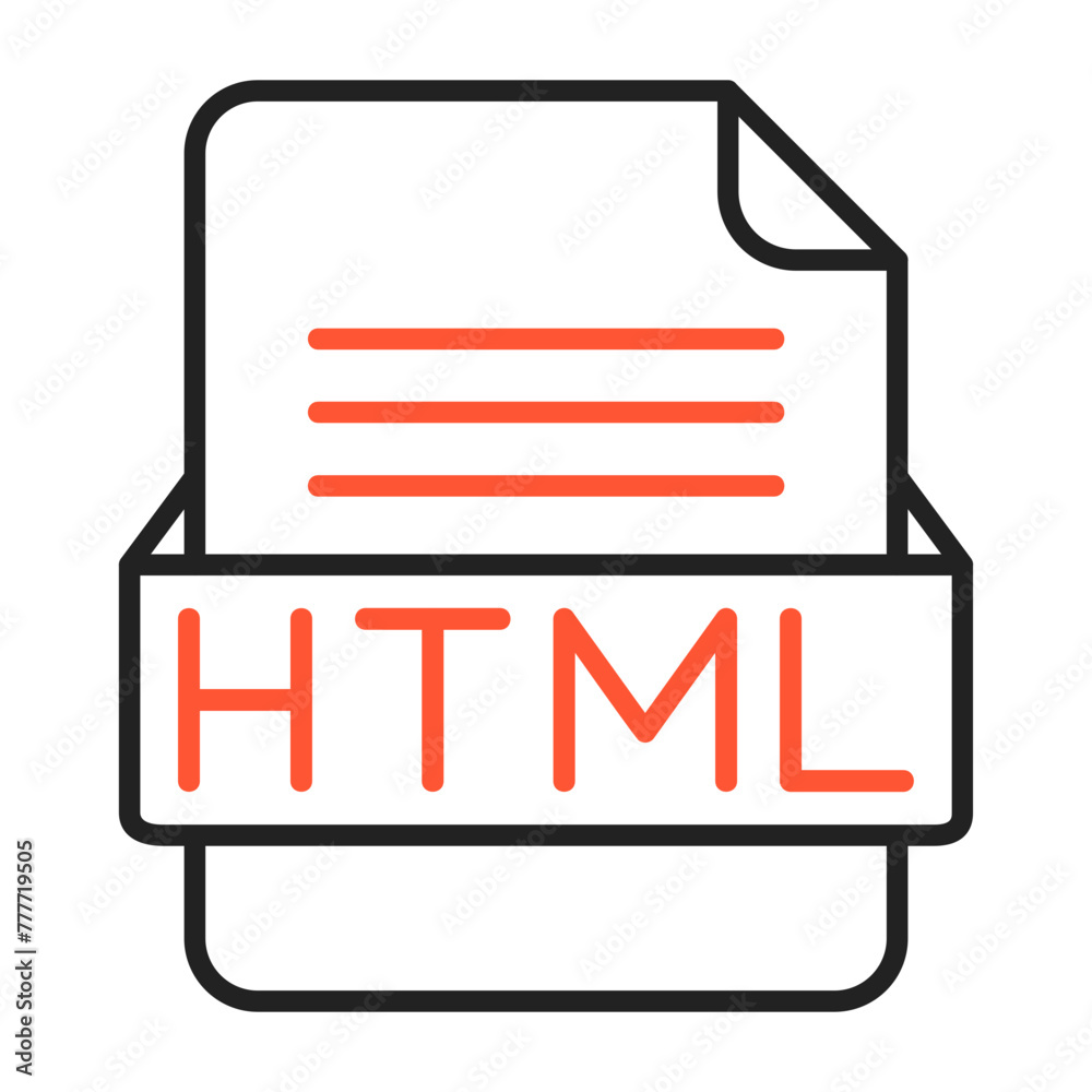 HTML File Format Vector Icon Design HTML File Format Vector Icon Design