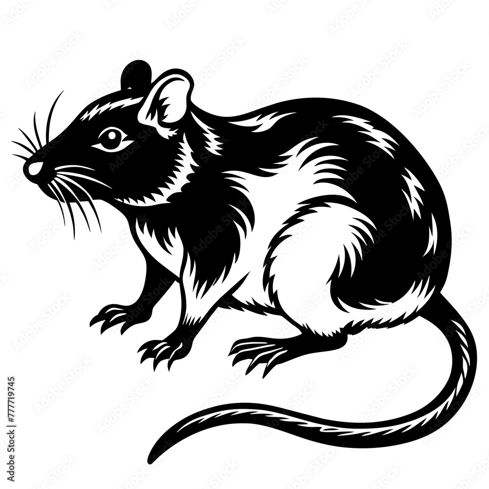 rat silhouette vector illustration svg file rat silhouette vector illustration svg file