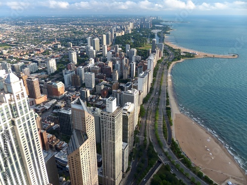 aerial view of city of Chicago  © Nabil