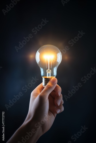 light bulb infographic idea Generative AI