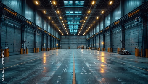 corridor in a factory © paul