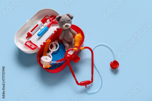 Toy first aid kit with tedd...