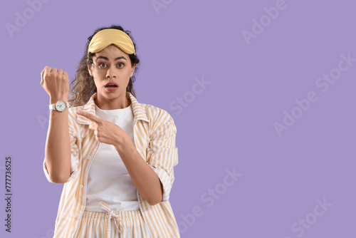 Overslept young African-Ame...