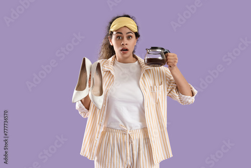 Overslept young African-Ame...