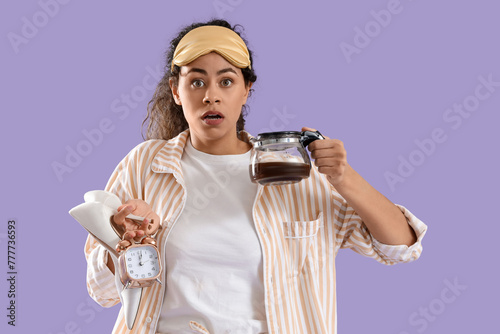 Overslept young African-Ame...