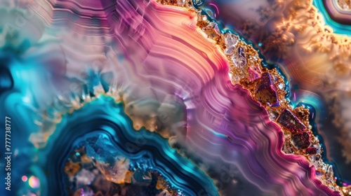 Wallpaper showcasing the radiant beauty of Dugway geode crystals
