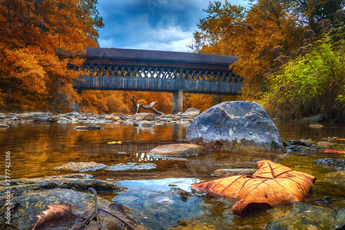 Ohio Covered Bridges Autumn Scene
