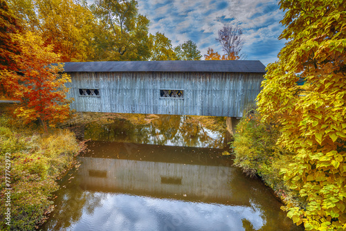 Ohio Covered Bridges Autumn Scene