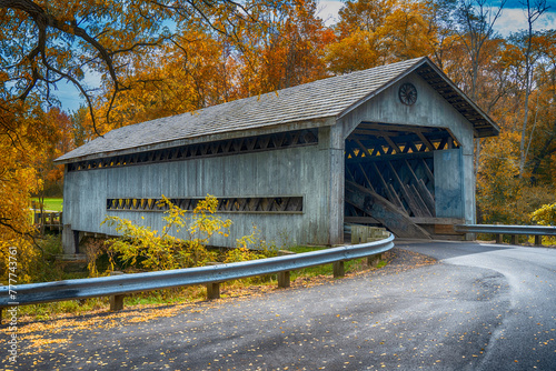 Ohio Covered Bridges Autumn Scene