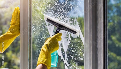 Generated image of window cleaning © Alena Shelkovnikova