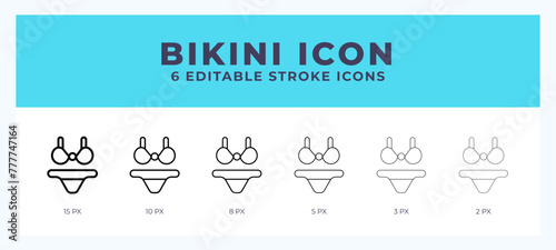Bikini line icon vector illustration. Trendy styles.